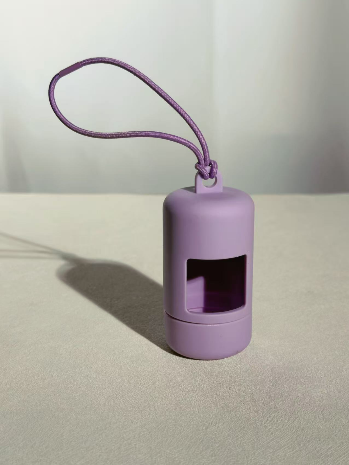 Hard-Shell Poop Bag Holder - Purple