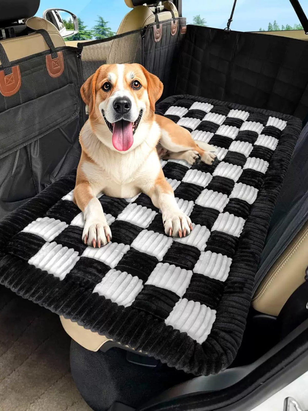 Back Seat Pet Travel Mat - Black