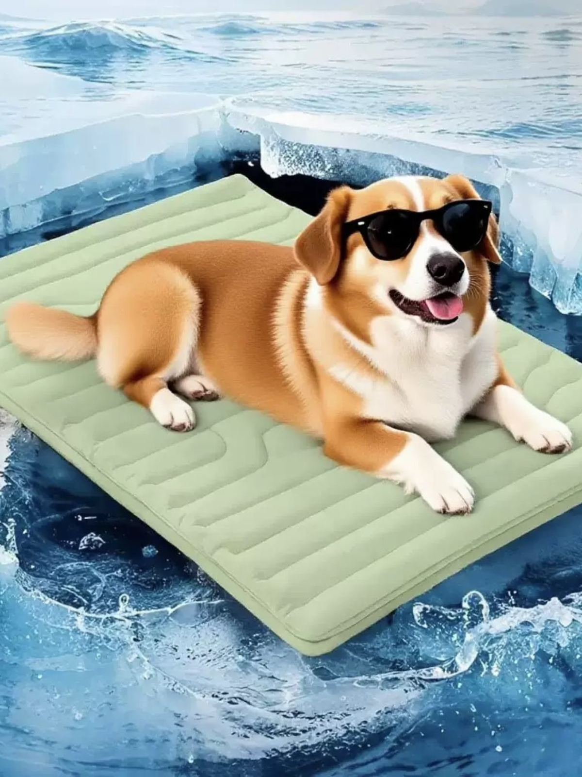 Dog Cooling Mat - Green