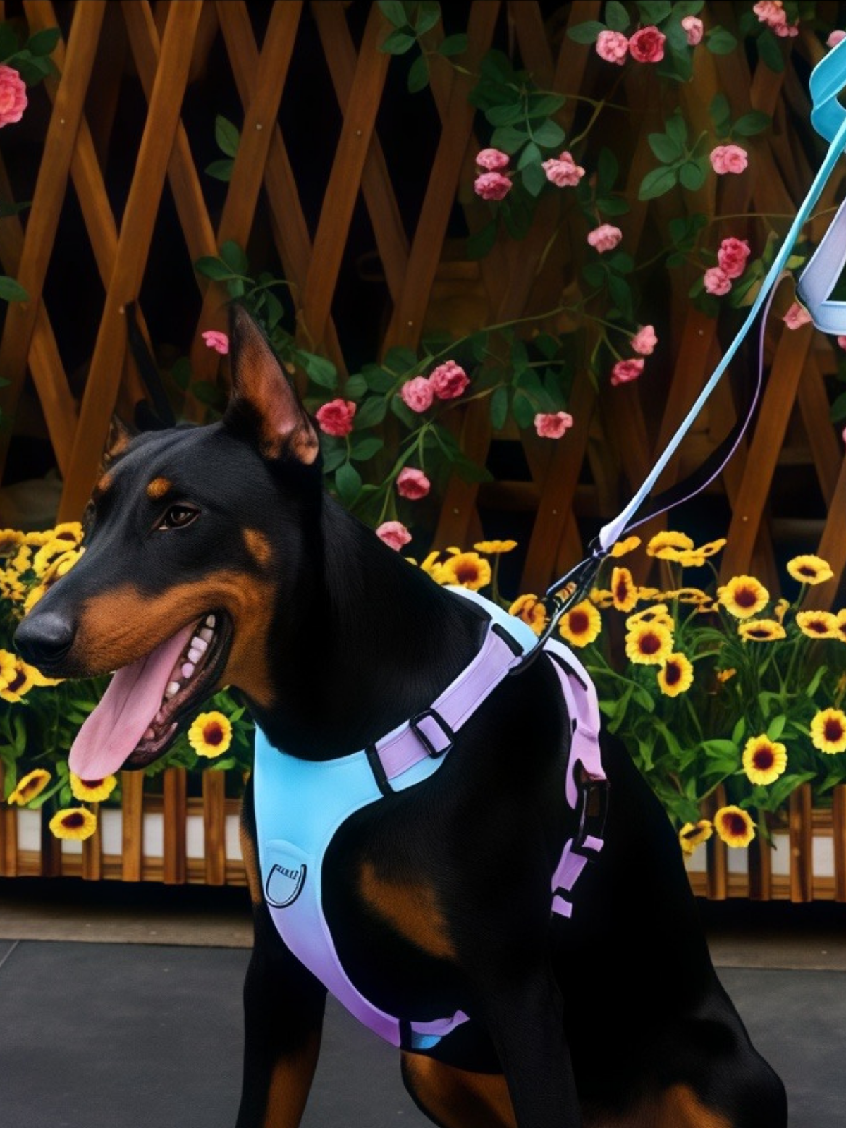 Anti-Pull Harness – Purple Fade