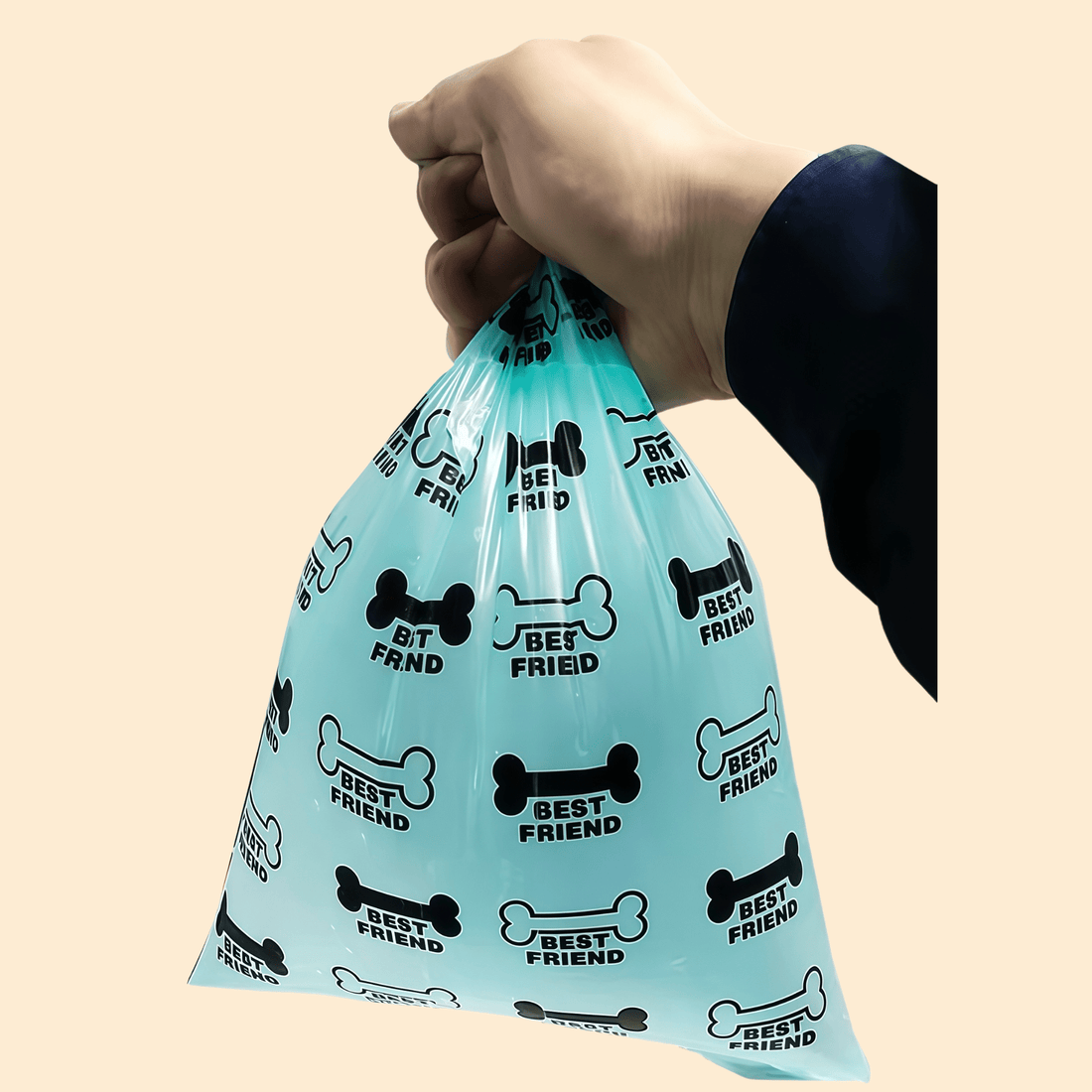 Biodegradable Dog Poop Bags -Blue - Paw.Q